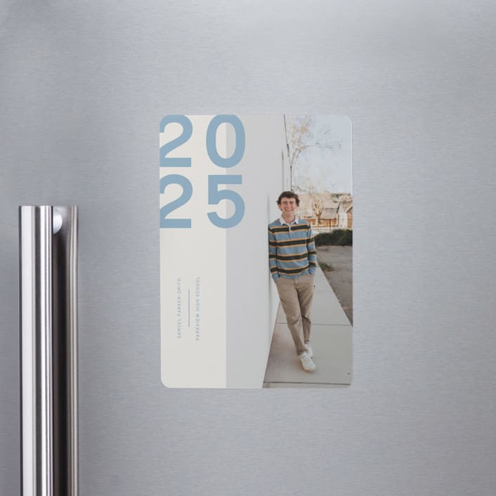 "Modern Year" - Graduation Announcements in Lake by Kelly Watkins - Magnet Front