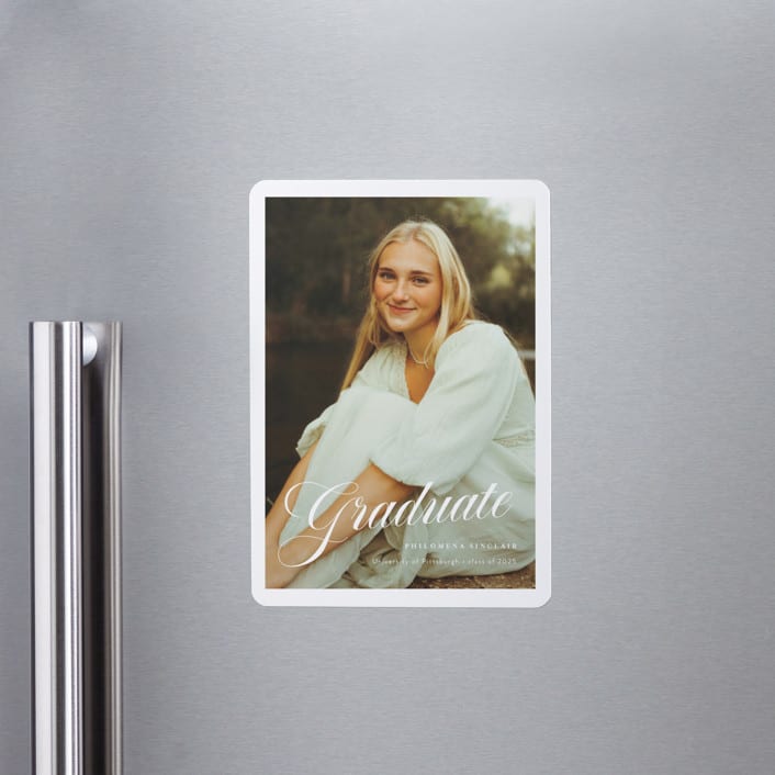 "mustacciuoli" - Graduation Announcements in Crystal by chocomocacino - Magnet Front