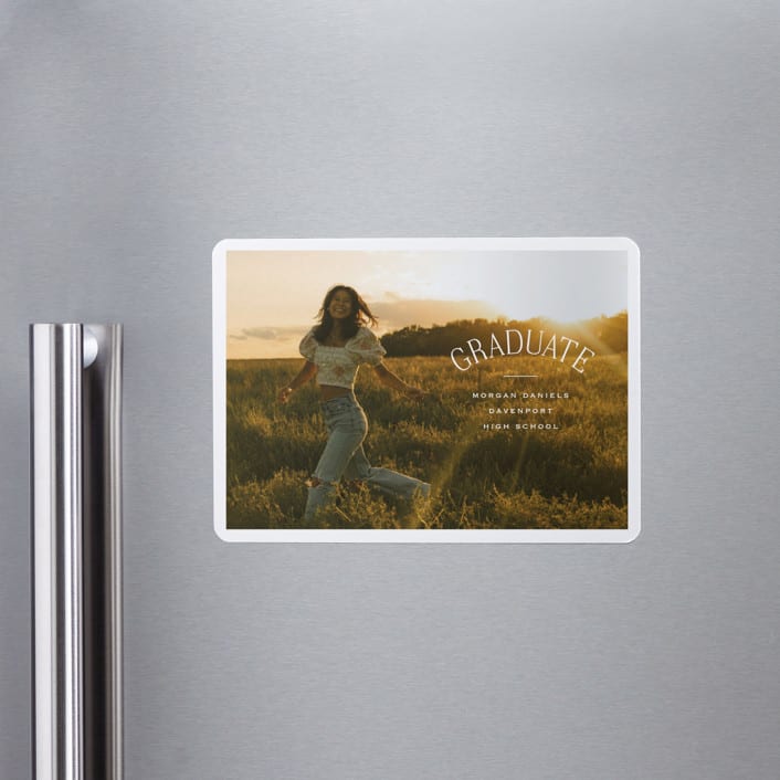 "Study Guide" - Graduation Announcements in Cloud by Carolyn MacLaren - Magnet Front