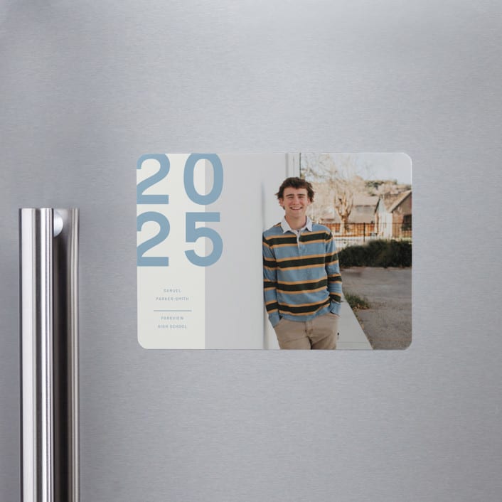 "Modern Year" - Graduation Announcements in Lake by Kelly Watkins - Magnet Front