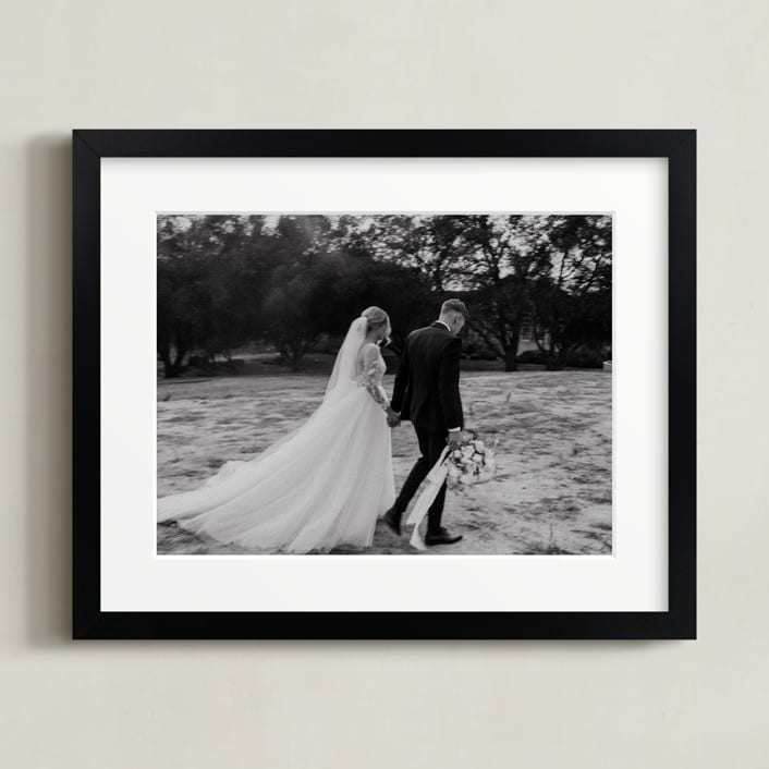 "10x8 Matted Black Framed Photo" - Matted Framed Photo in Black Frame by Minted - Front