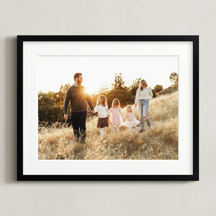 "14x11 Matted Black Framed Photo" - Matted Framed Photo in Black Frame by Minted - Front