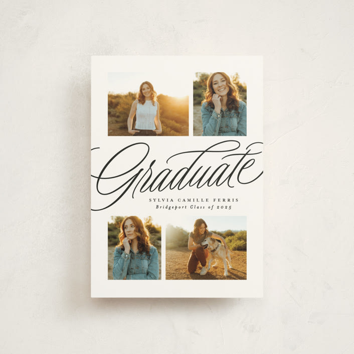 "Classic quad" - Graduation Announcements in Newspaper by Lea Delaveris - Front