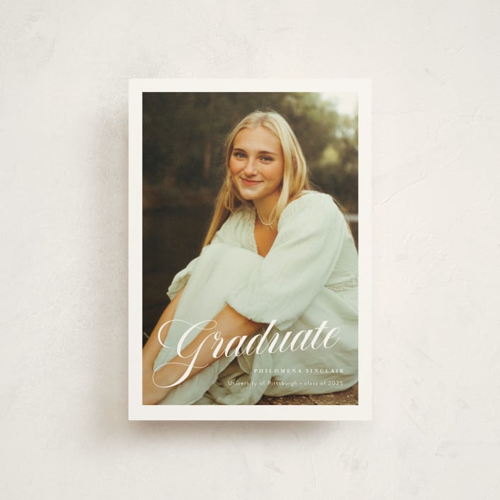 "mustacciuoli" - Graduation Announcements in Crystal by chocomocacino - Front