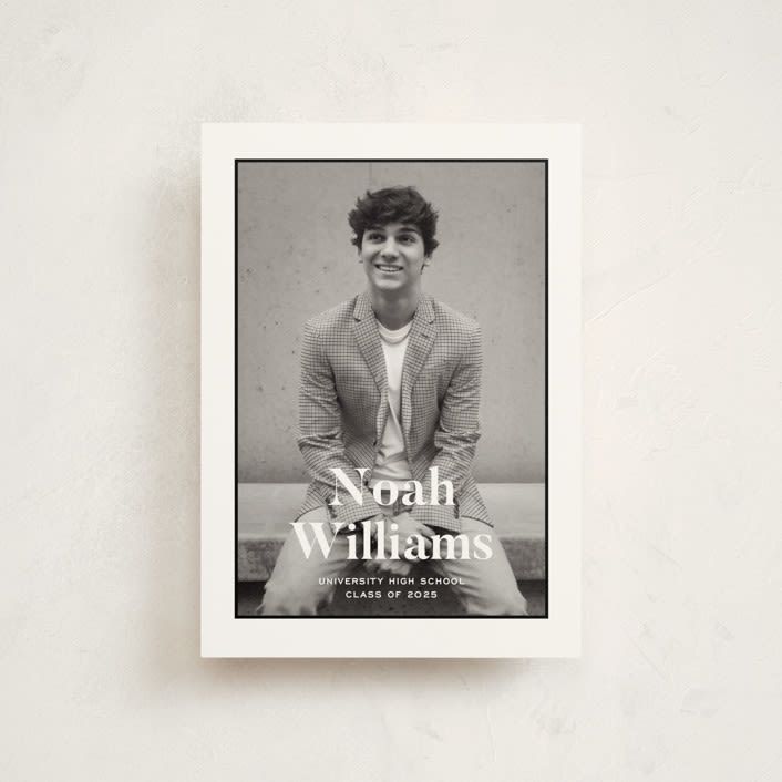 "Maple" - Graduation Announcements in Tuxedo by Annie Shapiro - Front