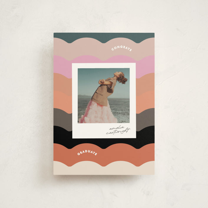 "colorwave" - Graduation Announcements in Sunset by Lori Wemple - Front