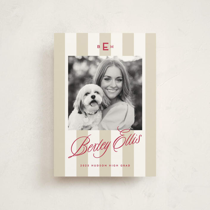 "Bexley" - Graduation Announcements in Parchment by Susan Zinader - Front