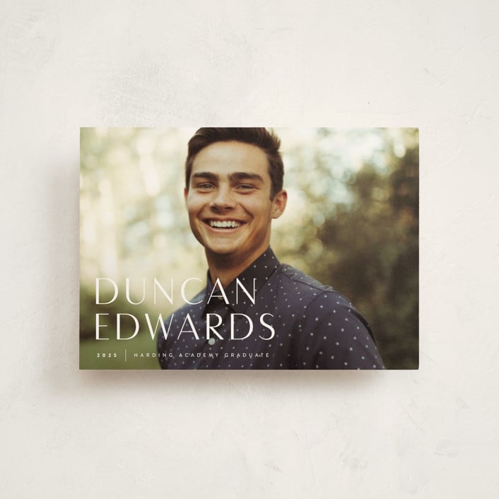 "Classic" - Graduation Announcements in Cloud by Sara Hicks Malone - Front