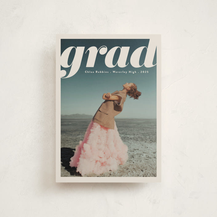 "The Cover" - Graduation Announcements in Mist by Gwen Bedat - Front