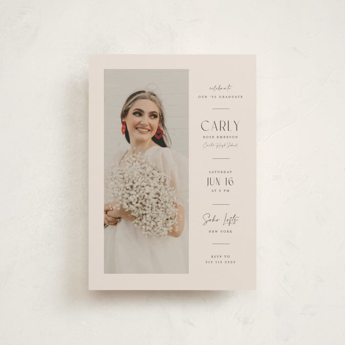 "Let's Celebrate" - Graduation Party Invitations in Elegant by Orasie - Front