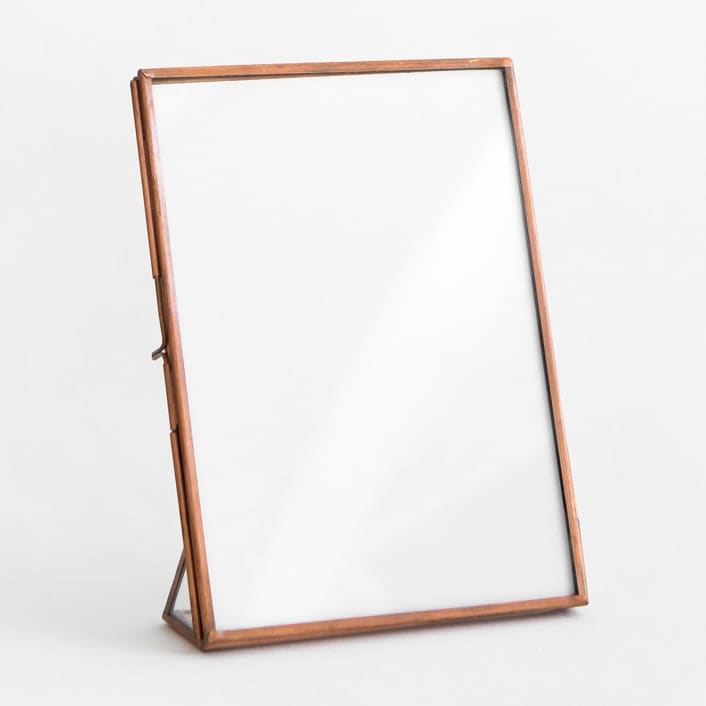 "Copper" - Standing Frame in Copper by Minted - Geometric Picture Frames
