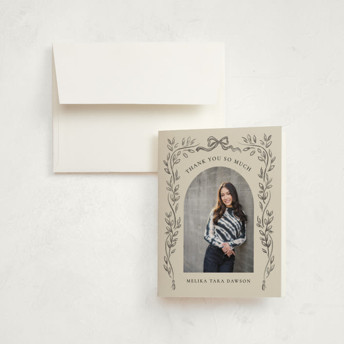 "Chic" - Graduation Thank You Cards in Ink by Petra Kern - Front