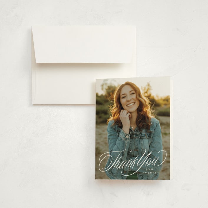 "Classic quad" - Graduation Thank You Cards in Newspaper by Lea Delaveris - Front