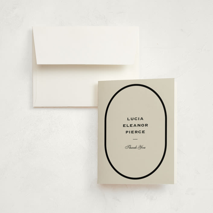 "Commence" - Graduation Thank You Cards in Tuxedo by Megan Davis - Front