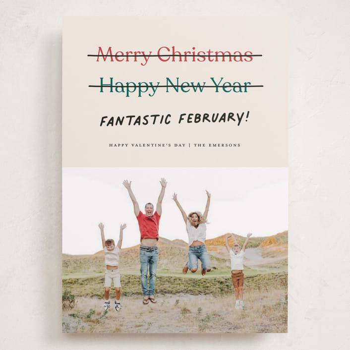 "Fantastic February" - Valentine's Day Cards in Ecru by Erica Krystek - Front
