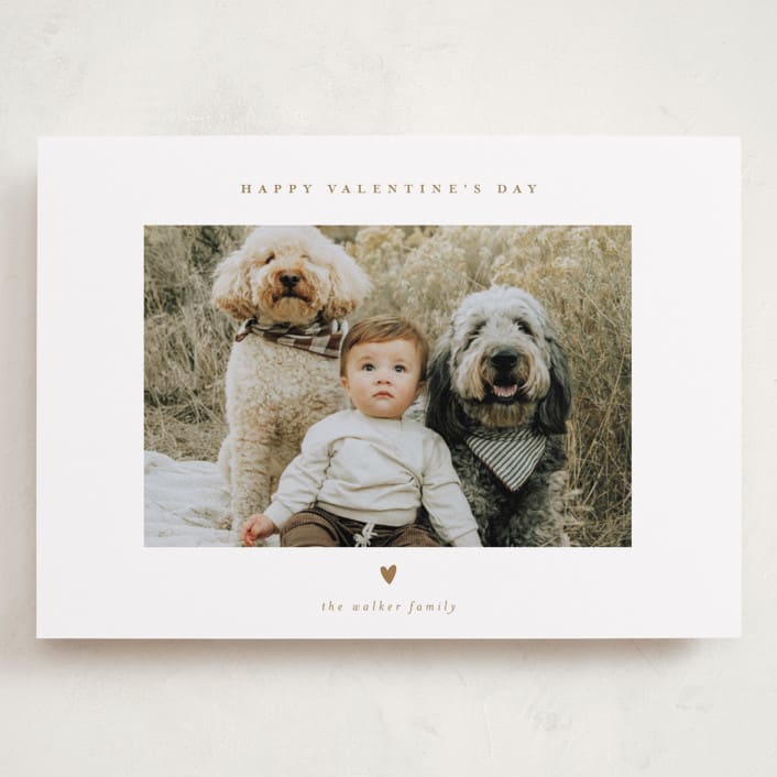 "Tiny Heart" - Valentine's Day Cards in Caramel by Ani Somi - Front