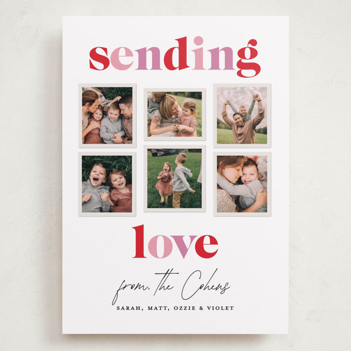"Earthen" - Valentine's Day Cards in Rose by Sarah Curry - Front