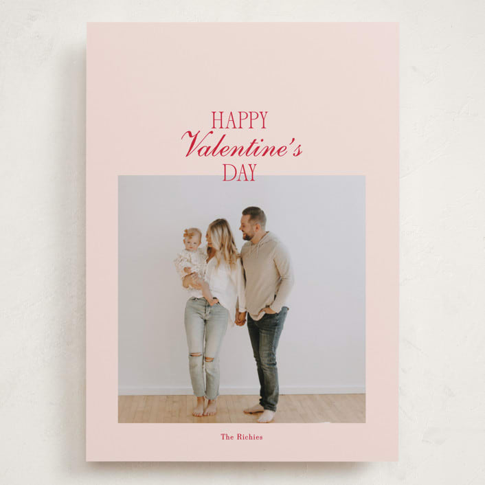 "HVD" - Valentine's Day Cards in Rose by Baumbirdy - Front