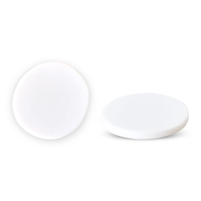 "Purist Circle Coaster White" - Coasters in white by Tina Frey