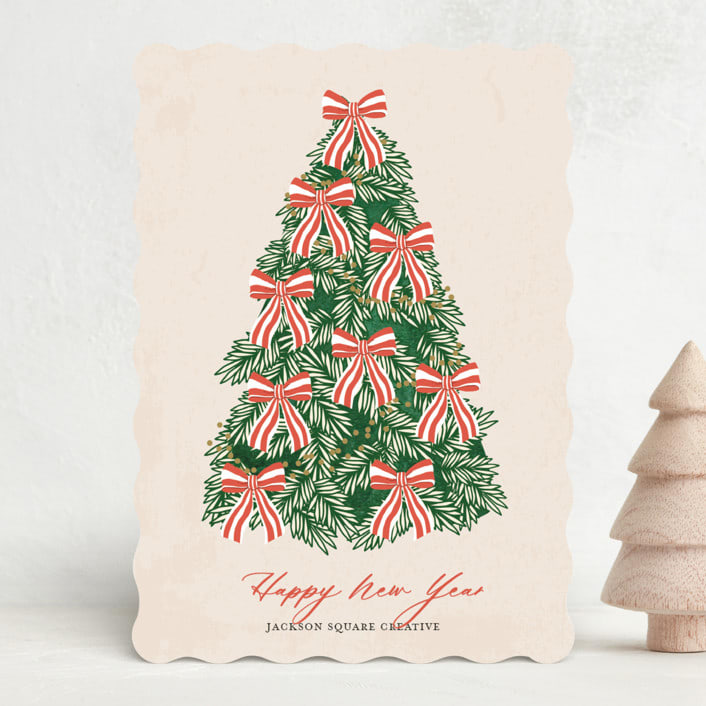 "Oh Christmas Tree" - Holiday Cards in Saffron by Sherley Ferreira - Front