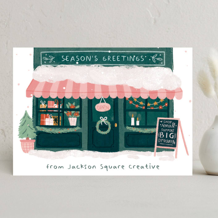 "Holiday Small Business" - Holiday Cards in Pine Grove by Another Please - Front