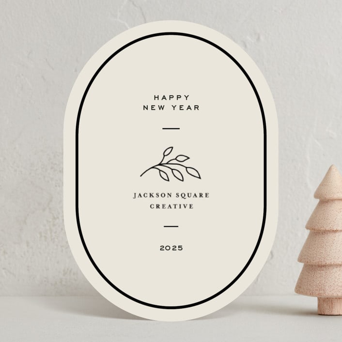 "matchbook" - Holiday Cards in Coal by Megan Davis - Front