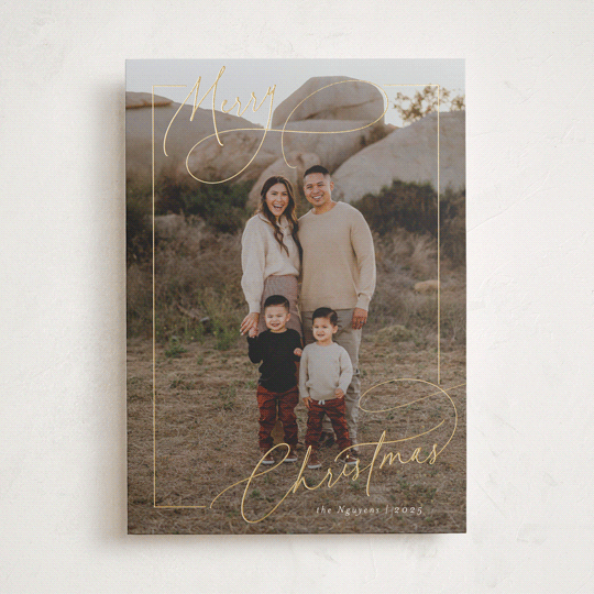 "Sophisticate" - Holiday Cards in Snow by Nicoletta Savod - Front