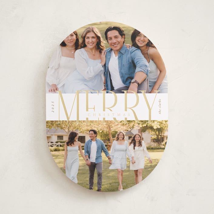 "Big Merry" - Holiday Cards in Snow by Brianne Larsen - Front