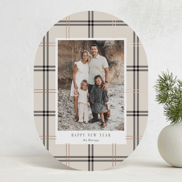 "Window Pane" - Holiday Cards in Vanilla by Cindy Reynolds - Front