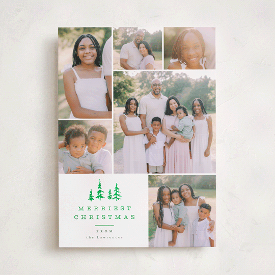 "Among the Pines" - Holiday Cards in Porcelain by Everett Paper Goods - Front