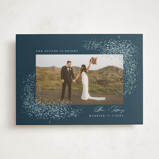 "Glitter" - Holiday Cards in Midnight by Jessica Williams - Front