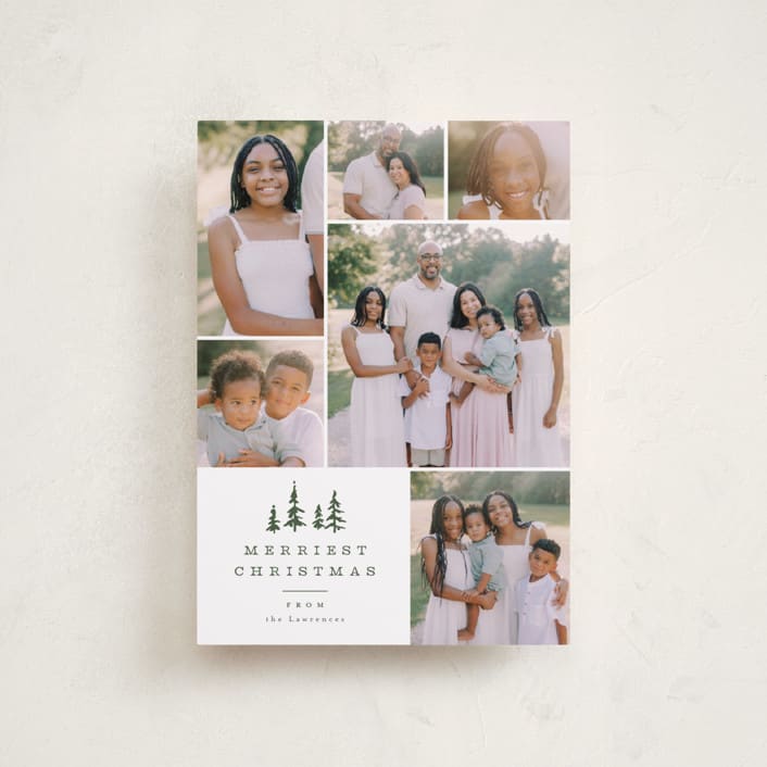 "Among the Pines" - Holiday Cards in Porcelain by Everett Paper Goods - Front