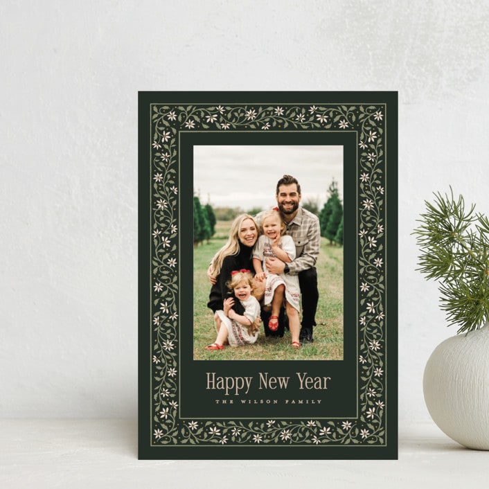 "Storybook Holiday" - Holiday Cards in Evergreen by Erin L. Wilson - Front