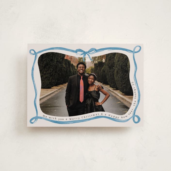 "Make me happy" - Holiday Cards in Sky by Pati Cascino - Front
