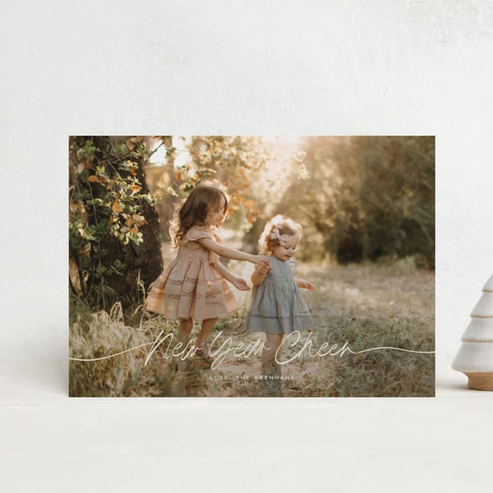 "Faubourg" - Holiday Cards in Pudding by Leia Matt - Front