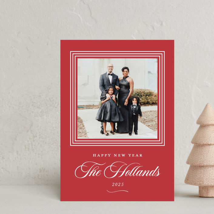 "Merry Love" - Holiday Cards in Ruby by Alston Foster - Front