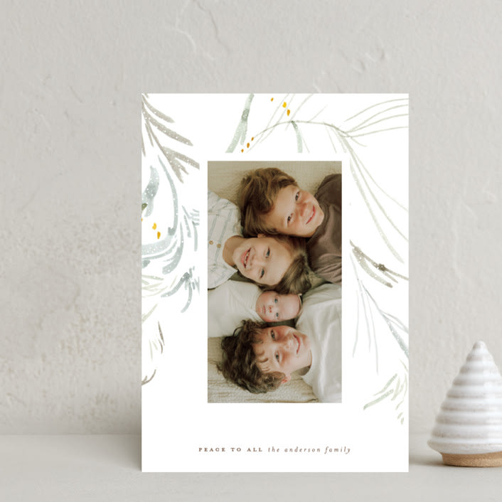 "Winter Whites" - Holiday Cards in Snowball by Eve Schultz - Front