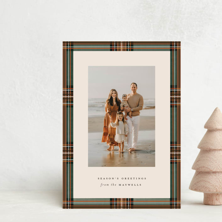 "Highland Holiday" - Holiday Cards in Hazel by Olivia Kanaley Inman - Front
