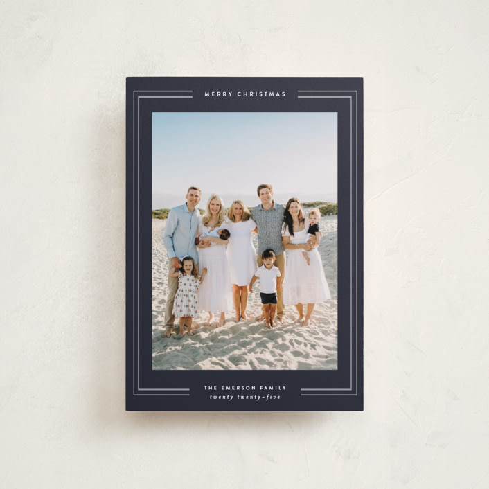 "Christmas Classic" - Holiday Cards in Navigation by Design Lotus - Front
