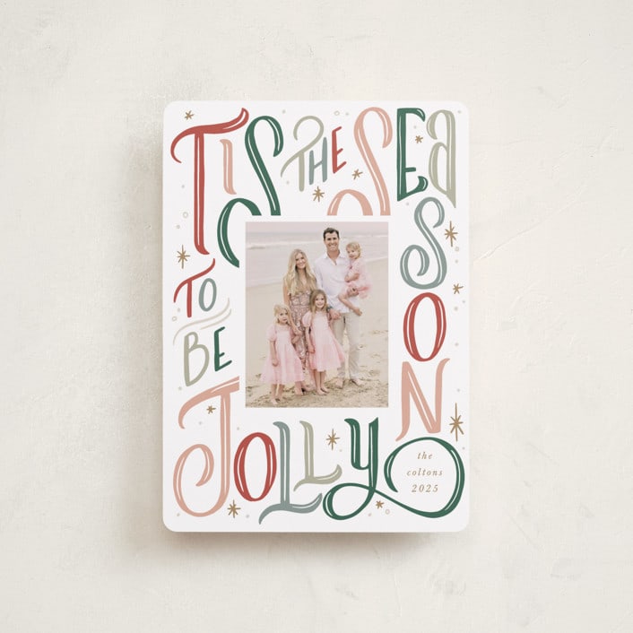 "Jolly Season" - Holiday Cards in Classic by Leah Bisch - Front