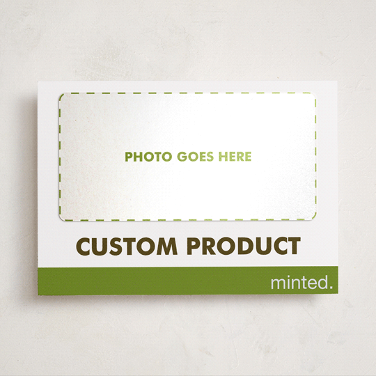 "Portrait Custom" - Holiday Photo Mount Cards in Charcoal by Minted Custom - Front