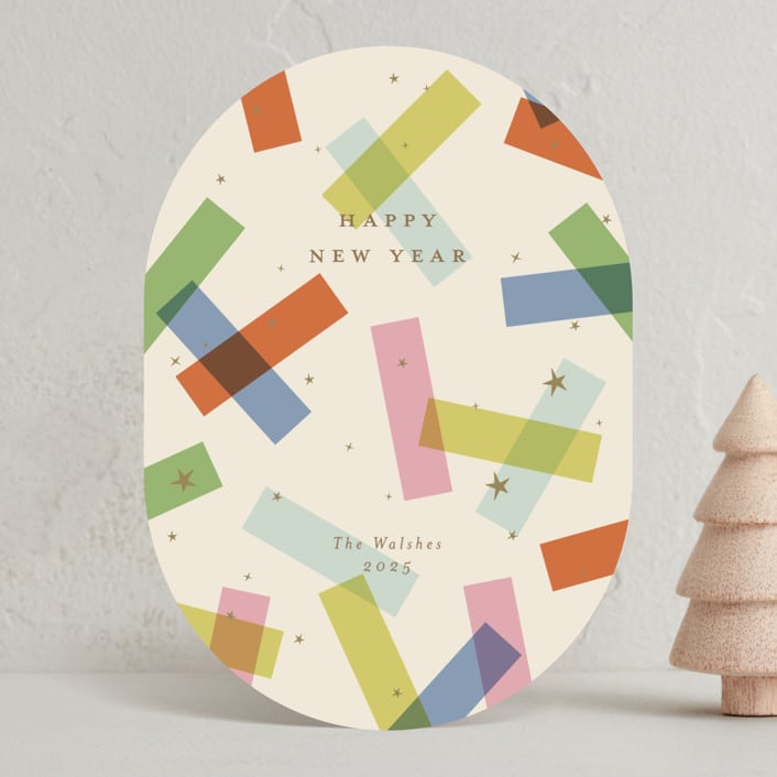 "confetti strips" - Holiday Cards in Candy by Ellen Schlegelmilch - Front