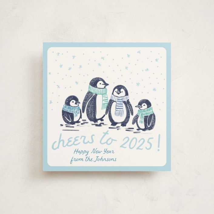 "Warm Wishes" - Holiday Cards in Frozen by Jenna Holcomb - Front