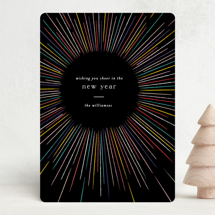 "Burst" - Holiday Cards in Disco by Pixel and Hank - Front