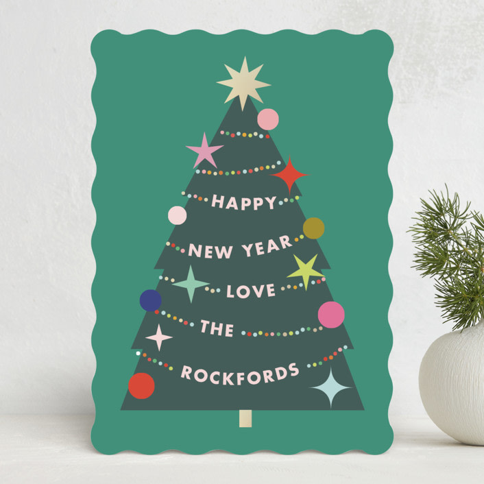 "a very fun tree" - Holiday Cards in Garland by Lori Wemple - Front