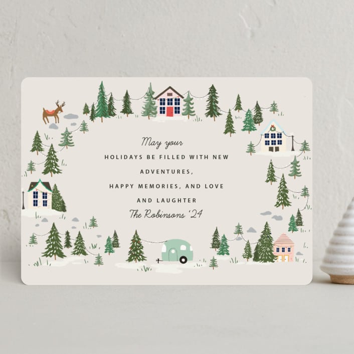 "Holiday Adventure" - Holiday Cards in Tinsel by Hannah Williams - Front