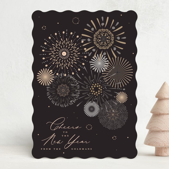 "fancy fireworks" - Holiday Cards in Midnight by Kamala Nahas - Front