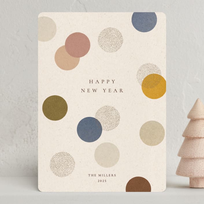 "Festive Dots" - Holiday Cards in Golden Hour by Sumak Studio - Front