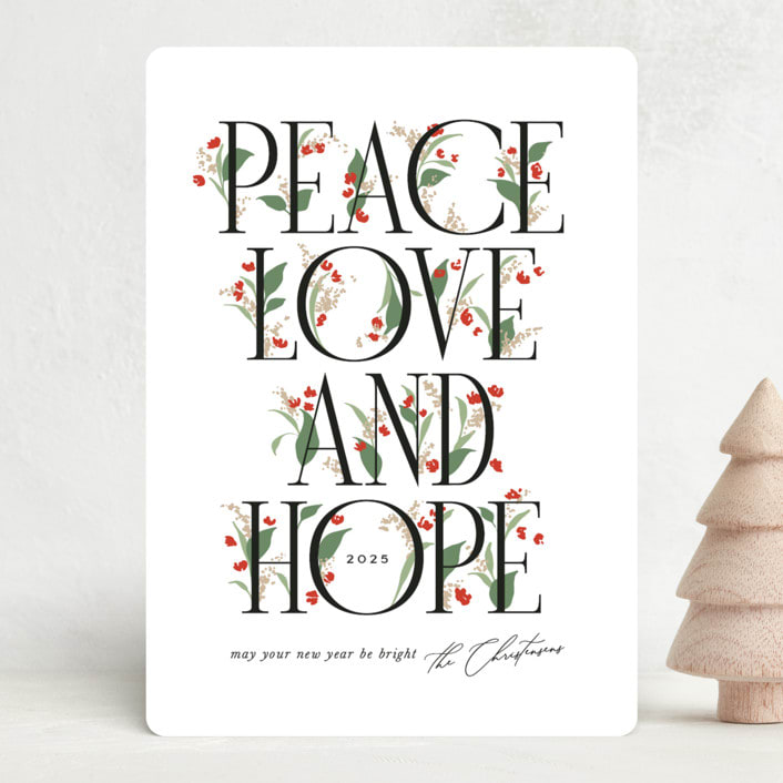 "Traditional" - Holiday Cards in Snowfall by Erin L. Wilson - Front