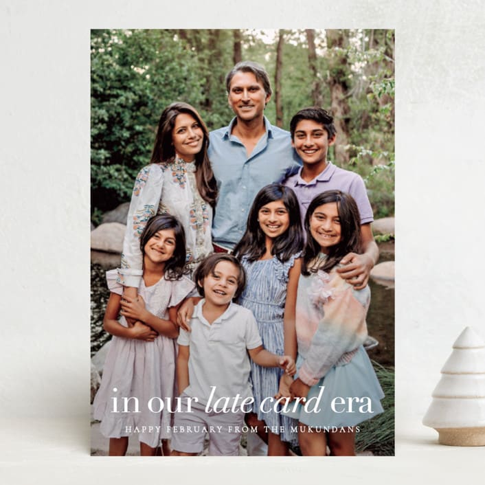 "late card era" - Holiday Cards in Cloud by Sara Hicks Malone - Front